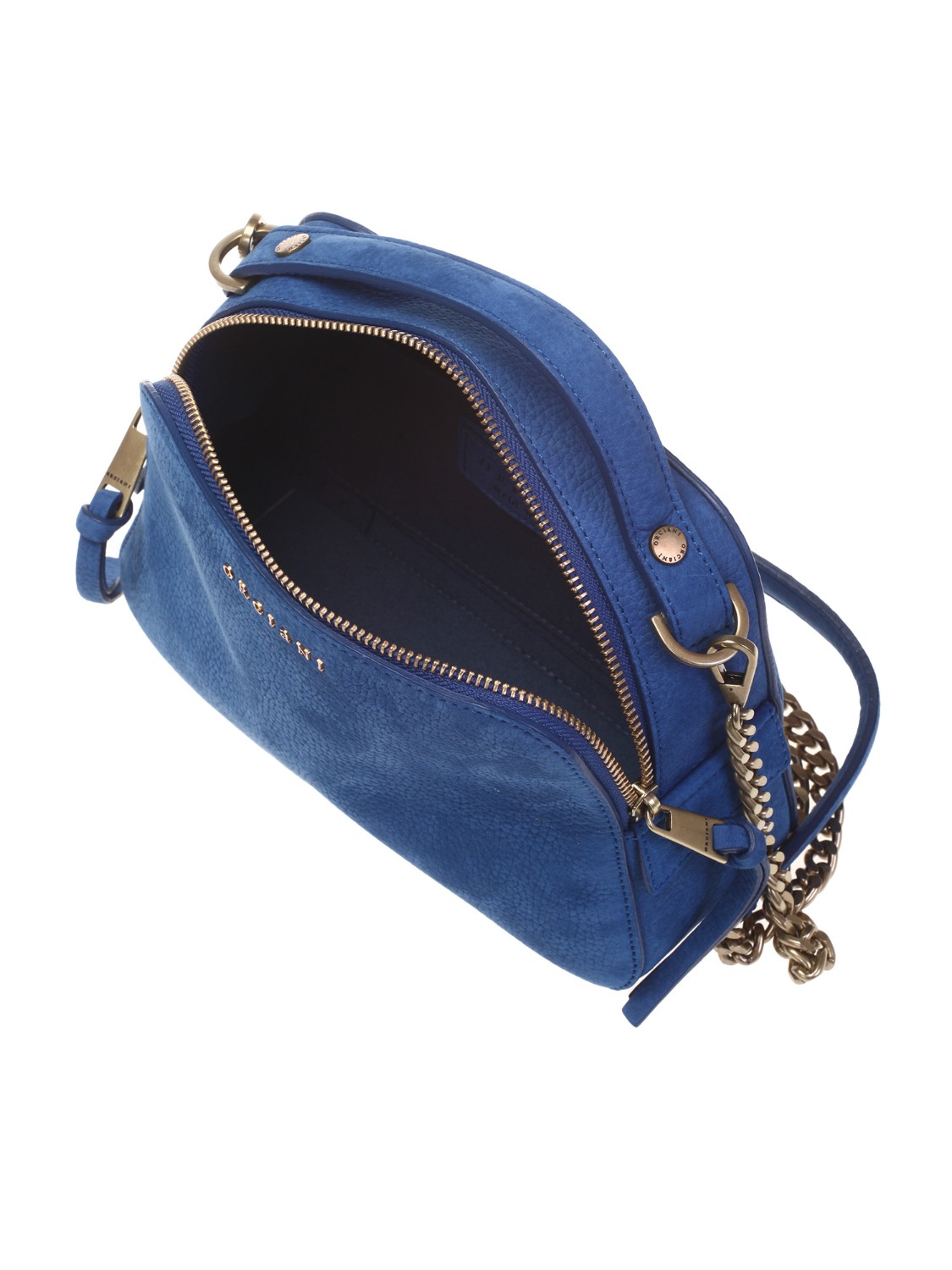 shop ORCIANI  Borsina: Orciani Mini Bag Chéri Nabucco in nubuck a mano con tracolla.
Taschino interno aperto.
Chiusura con zip a doppio scorrimento.
Tracolla rimovibile in catena.
Dettagli in finitura ottone dorato.
Dimensioni: larghezza: 22 cm, altezza: 20 cm, profondità: 7.5 cm.
Composizione: 100% pelle bovina.
Fodera: 50% poliammide 50% poliuretano.
Fabbricato in Italia.. SD0147 NAB-ELETTRICO number 6308834